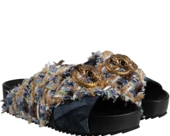 Kurt Geiger London Chelsea cross strap Slippers