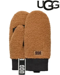 UGG Fluff mitten with logo